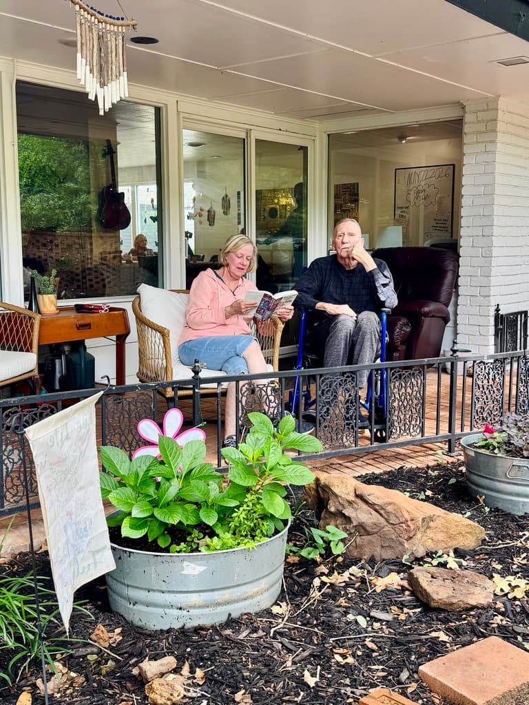 A quiet moment of connection at Timeless Care Homes